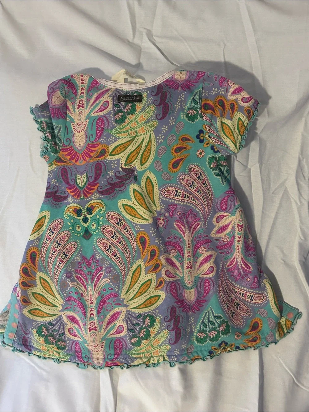 Matilda Jane Multi-Color Paisley Short Sleeve dress